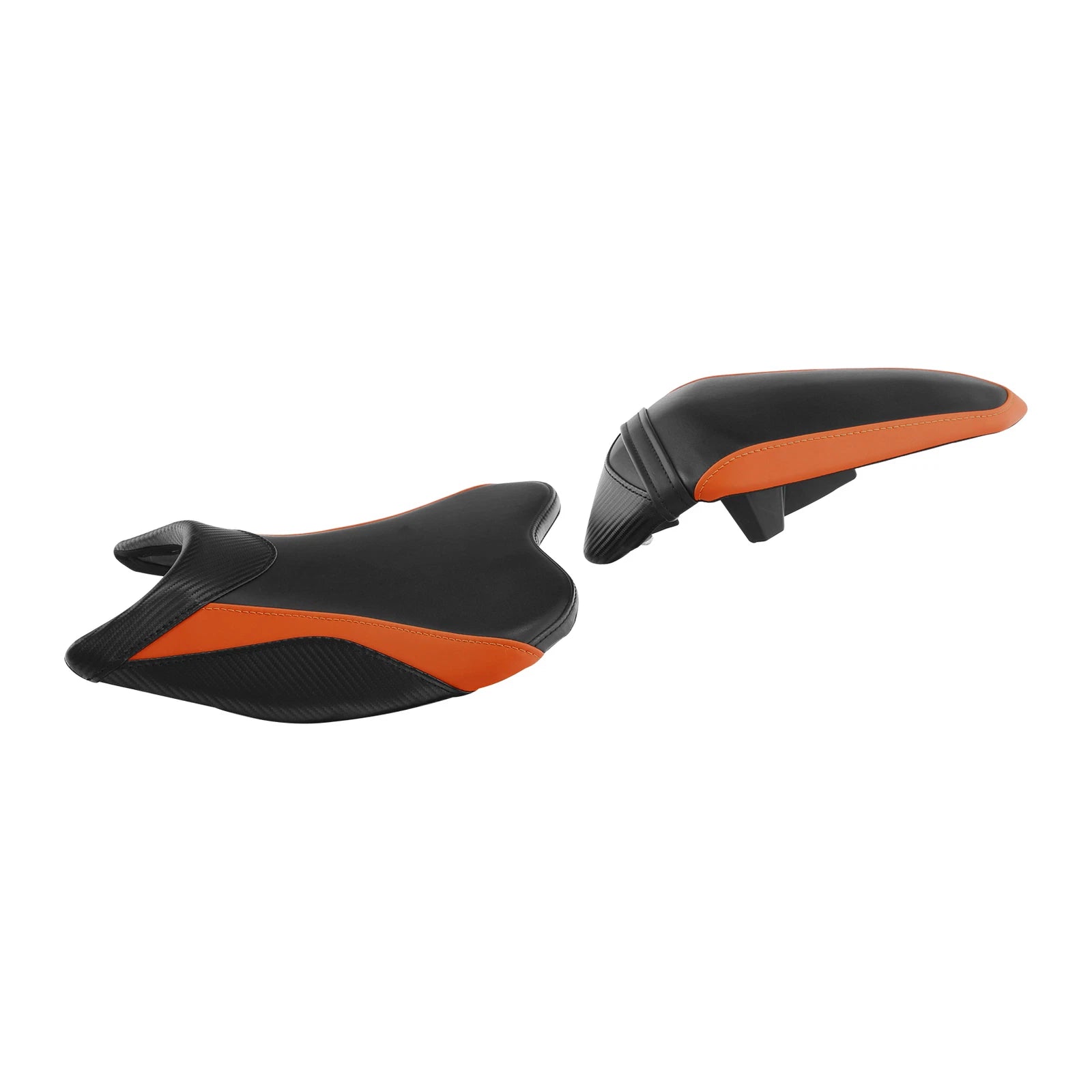 Rider Passenger Seat for Kawasaki Ninja 400 Z400 (2018–2023) Black Orange