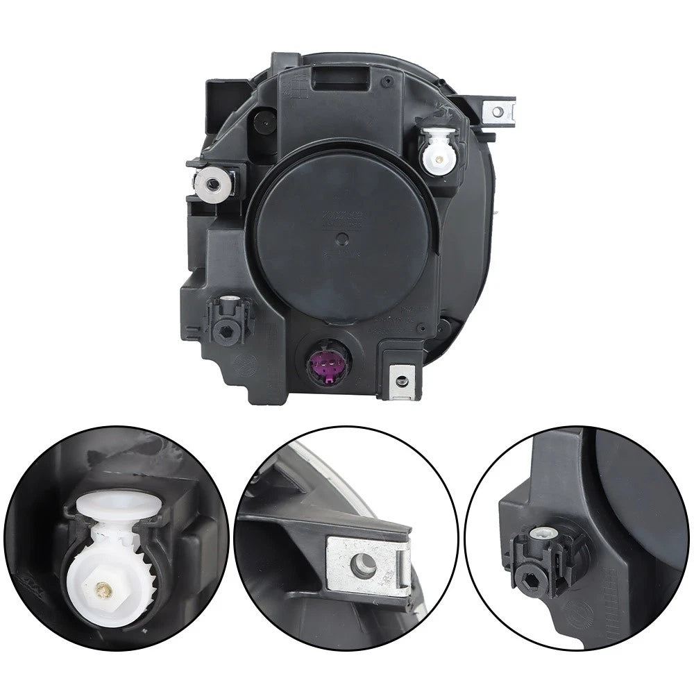 Pair Headlamp Assembly Clear for Jeep Renegade (2015-2018)