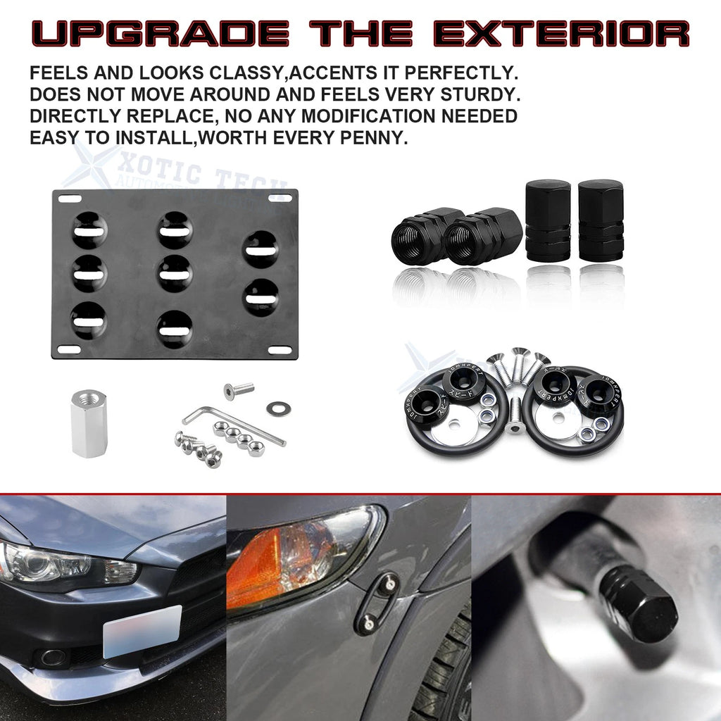 Tow Hook License Plate Air Valve Release Fastener for Nissan GT-R (2009-2013)