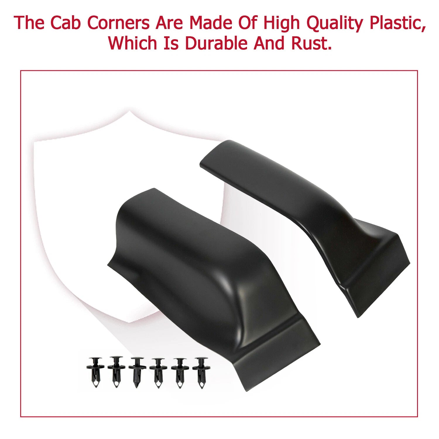 Set of 2 Outer Rocker Panels and Cab Corners for Ford F-150 (2004-2008)