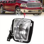 Clear Lens Fog Lights with Bulb for Dodge Ram 1500 (2013–2018)