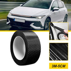 Carbon Fiber Style Door Sill Scuff Tape for Universal Use (5cm x 3m)