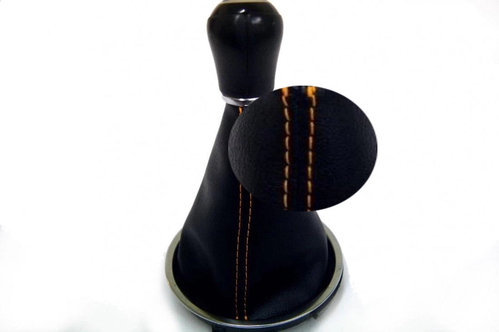 Manual Shift Boot for VW Beetle (2012–2019) Yellow Stitch Leather Synthetic