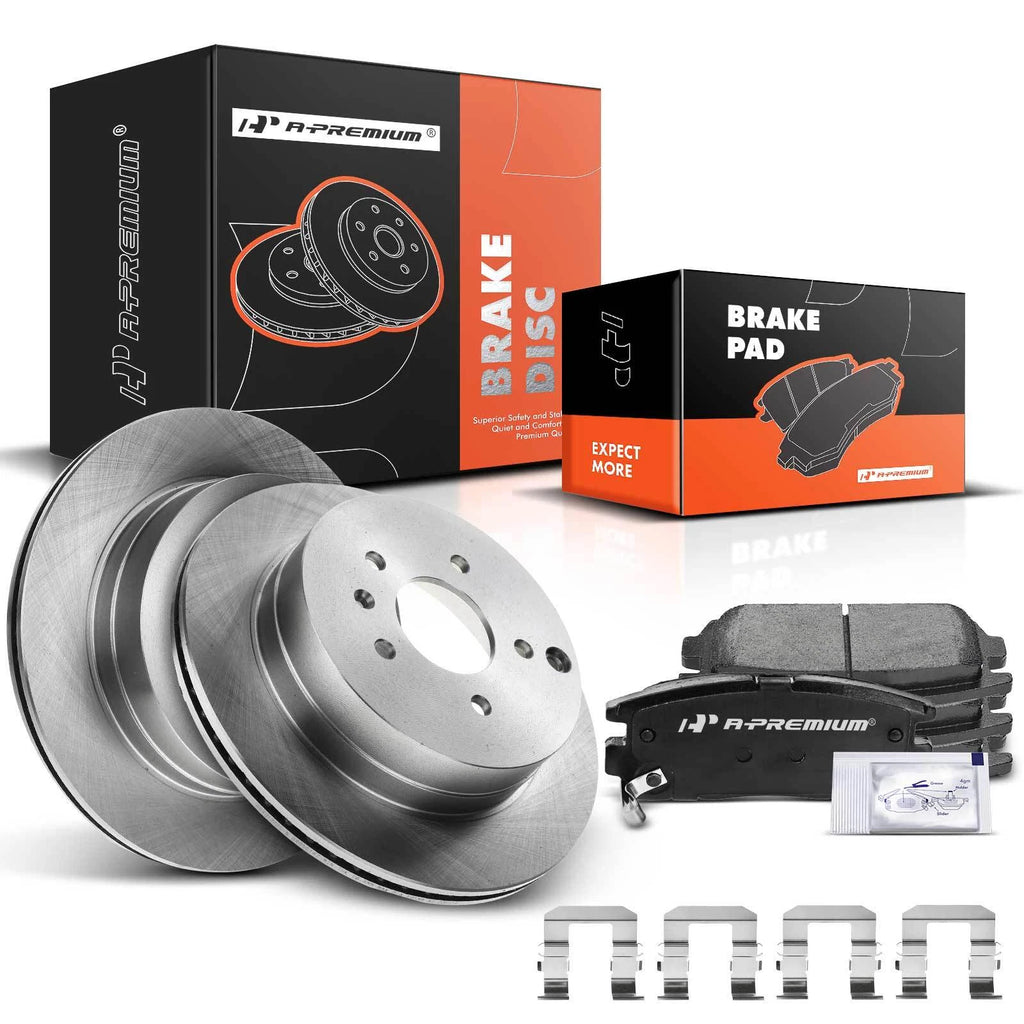 Rear Disc Brake Rotors and Ceramic Pads for Chevrolet Equinox (2007–2009)