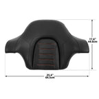 Chopped Trunk Wrap Backrest Pad for Harley Touring (2014–2024)