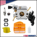 Carburetor Kit for Husqvarna 445 450 Chainsaw (Zama C1M-EL37B 506450401)