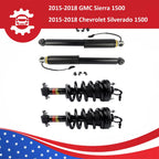 Front Strut & Spring Assembly + Rear Shocks for Chevy Silverado GMC Sierra 1500 (2007–2018)