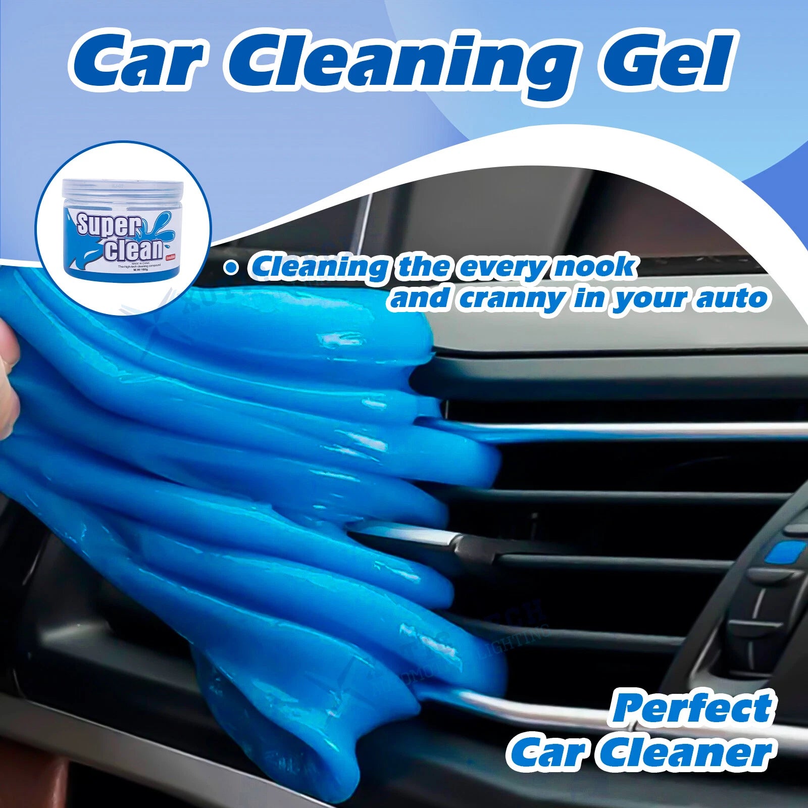 Universal Cleaning Gel for PC Keyboard Car, Dusting (-)
