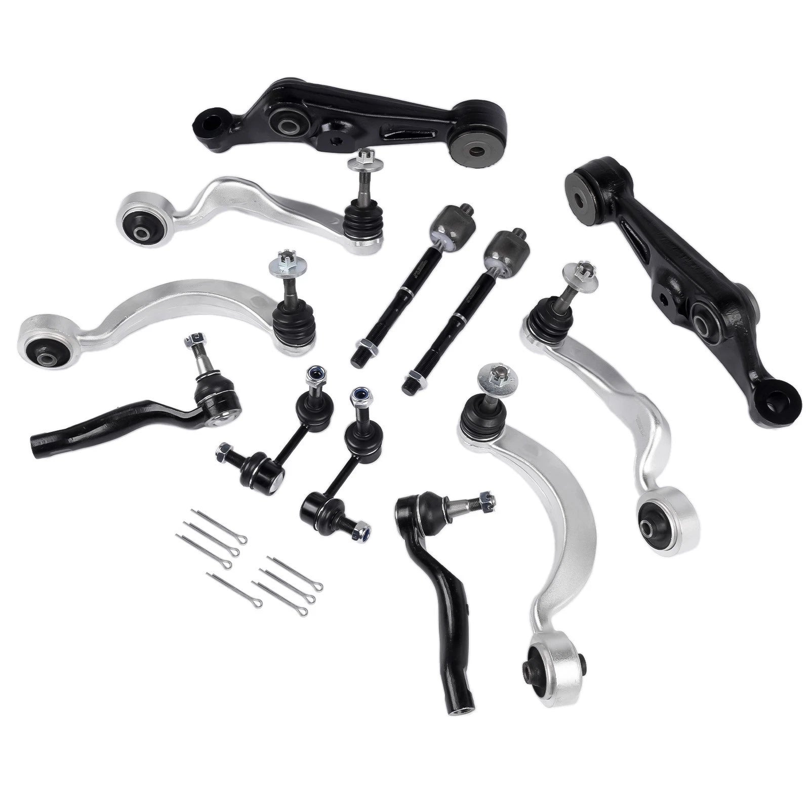 12X Control Arms & Tie Rod Kit for Lexus LS460 LS600H (2007–2017)