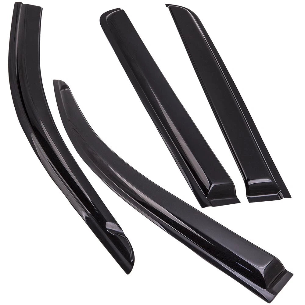 4Pc Window Visors for Chevy Colorado GMC Canyon Crew Cab (2015–2018)