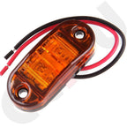 4X Oval Amber LED Clearance Lamp for Trailer Truck