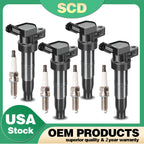 4X Ignition Coils for Hyundai Genesis Santa Fe Tucson Kia (2008–2017) UF611