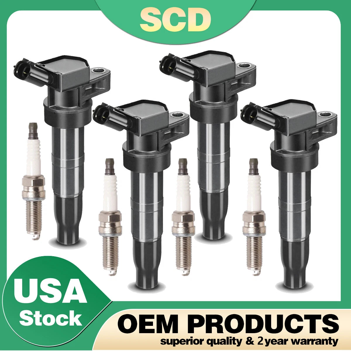 4X Ignition Coils for Hyundai Genesis Santa Fe Tucson Kia (2008–2017) UF611
