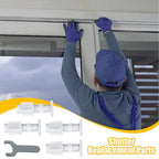 Set of 4 No Drill Blind Brackets for Venetian Roller Blinds Up to 3kg