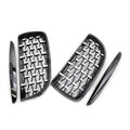 Front Frame & Chrome Grille for BMW E90 2005-2008 Black Pair