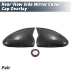 Rearview Mirror Cover Overlay Black Carbon Fiber for Chevrolet Cruze (2011-2016)