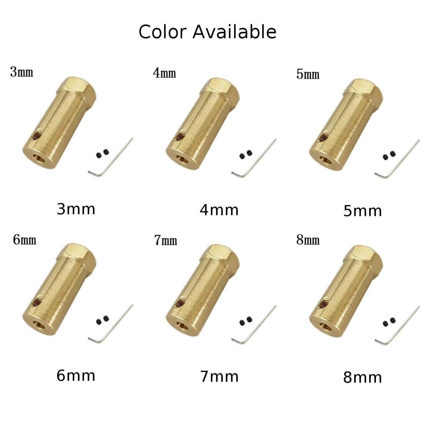Extended Copper Hex Coupling for Robot Car