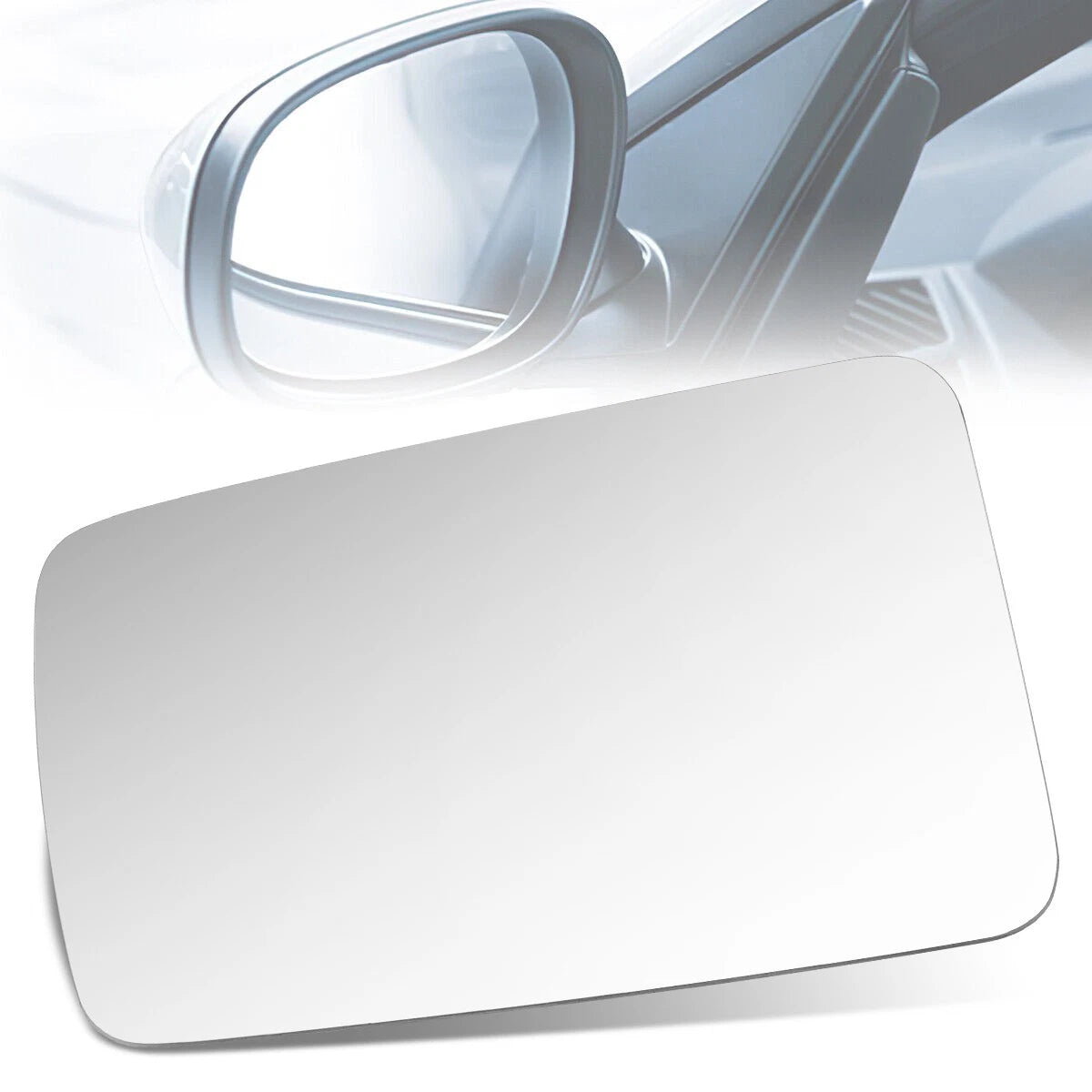 Side Door Mirror Glass for Range Rover (2000–2002) OE Style Flat Lens Left