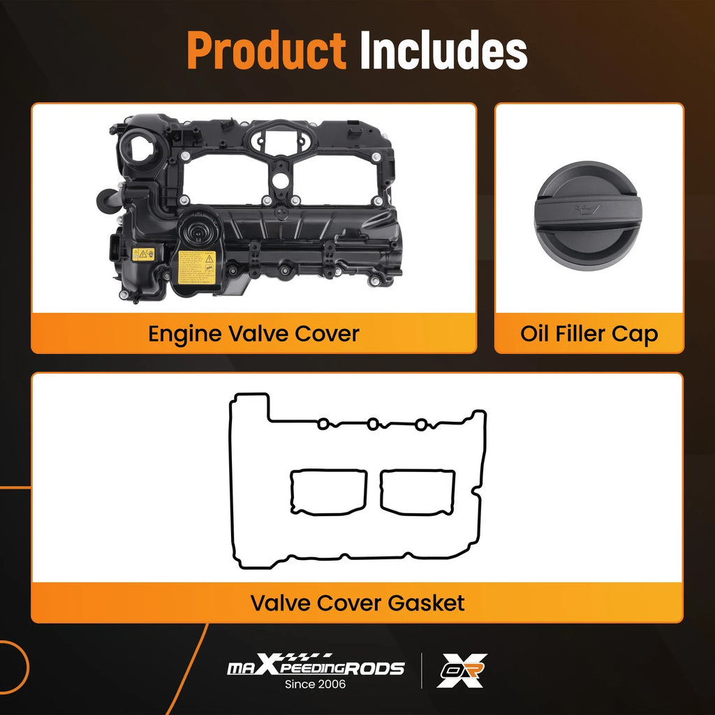 Valve Cover Gasket for BMW 528i 328i X3 Z4 X1 X4 X5 (2013–2018) 11127588412