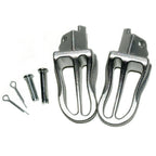 Alloy Chrome Footpegs for Pit Pro Dirt Bike (125cc–150cc)
