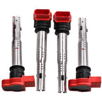 Set of 4 Ignition Coils for Audi R8 (2007–2013) 4.2 V8 FSI 5.2 V10 FSI 06E905115D