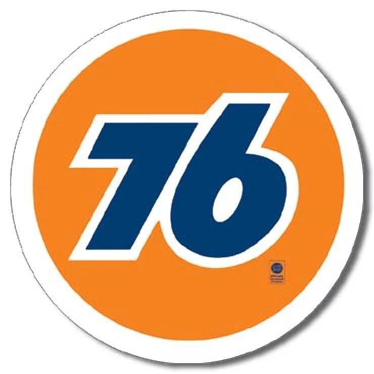Vintage Replica Tin Metal Sign for 76 Gas Gasoline Motor Oil (1966–1979)