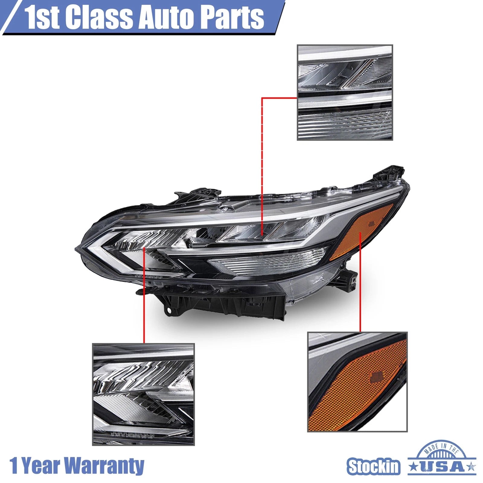 LED Headlight for Nissan Sentra (2020-2021) Driver Left Side