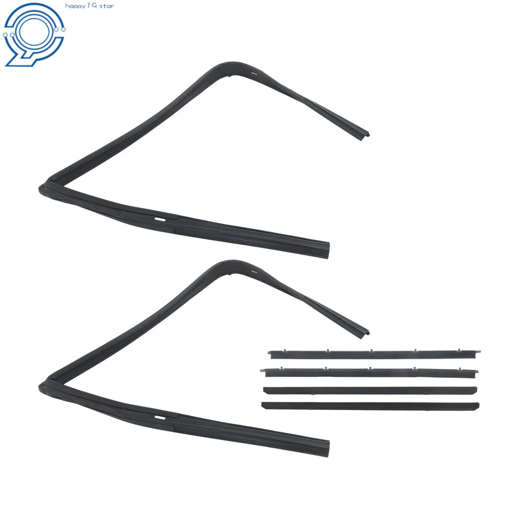 Set of 4 Front Window Sweep & Run Channel Seals for Chevy Blazer (1982–1994)