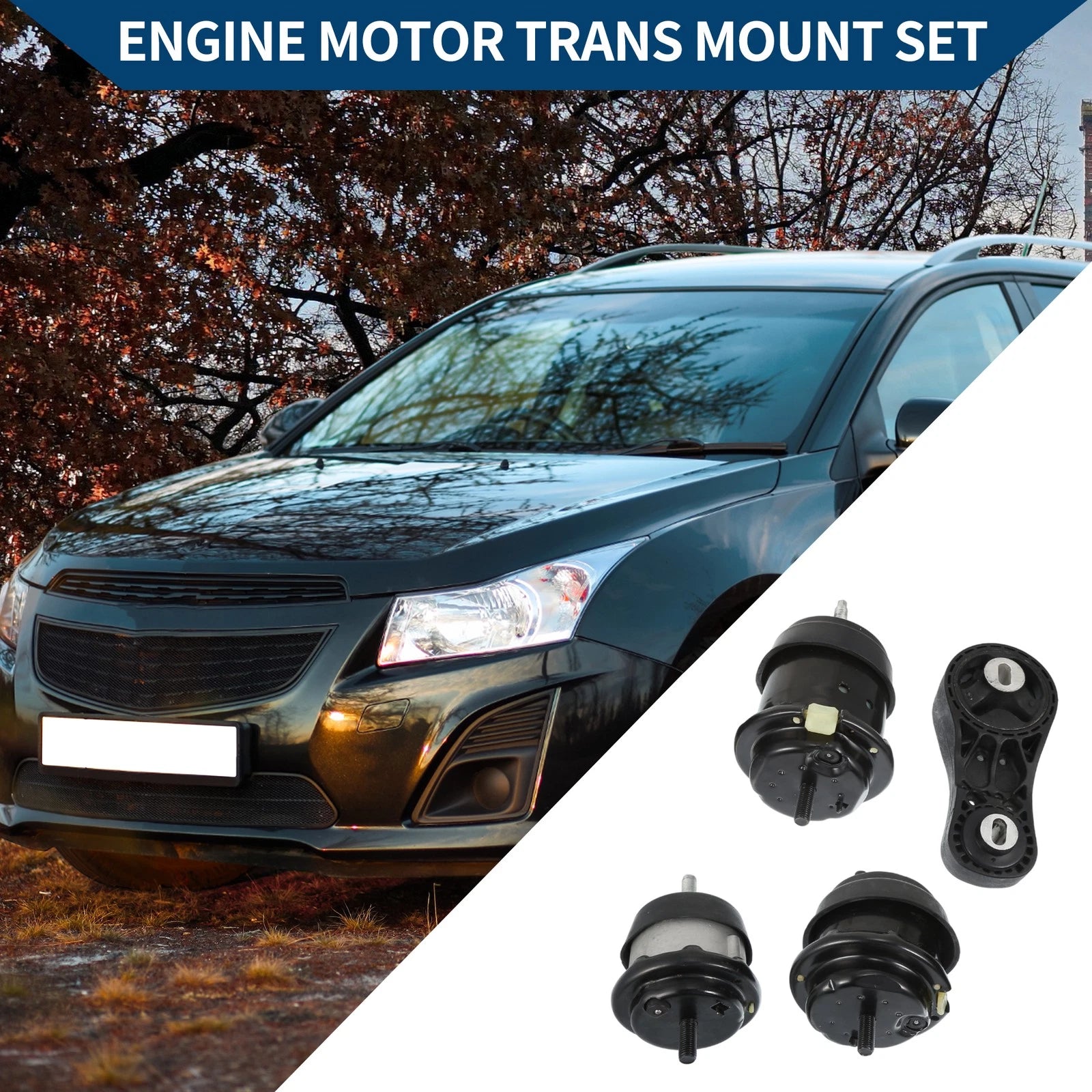 Engine Motor Trans Mount Set for Buick Enclave, GMC Acadia (2009–2017)