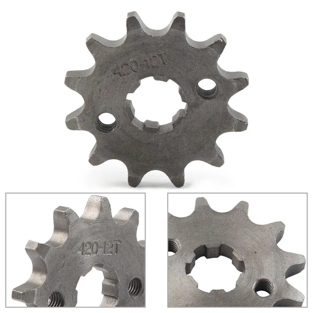 12T 17mm Front Chain Sprocket for 50cc 70cc 90cc 110cc 125cc Pit Dirt Bike ATV