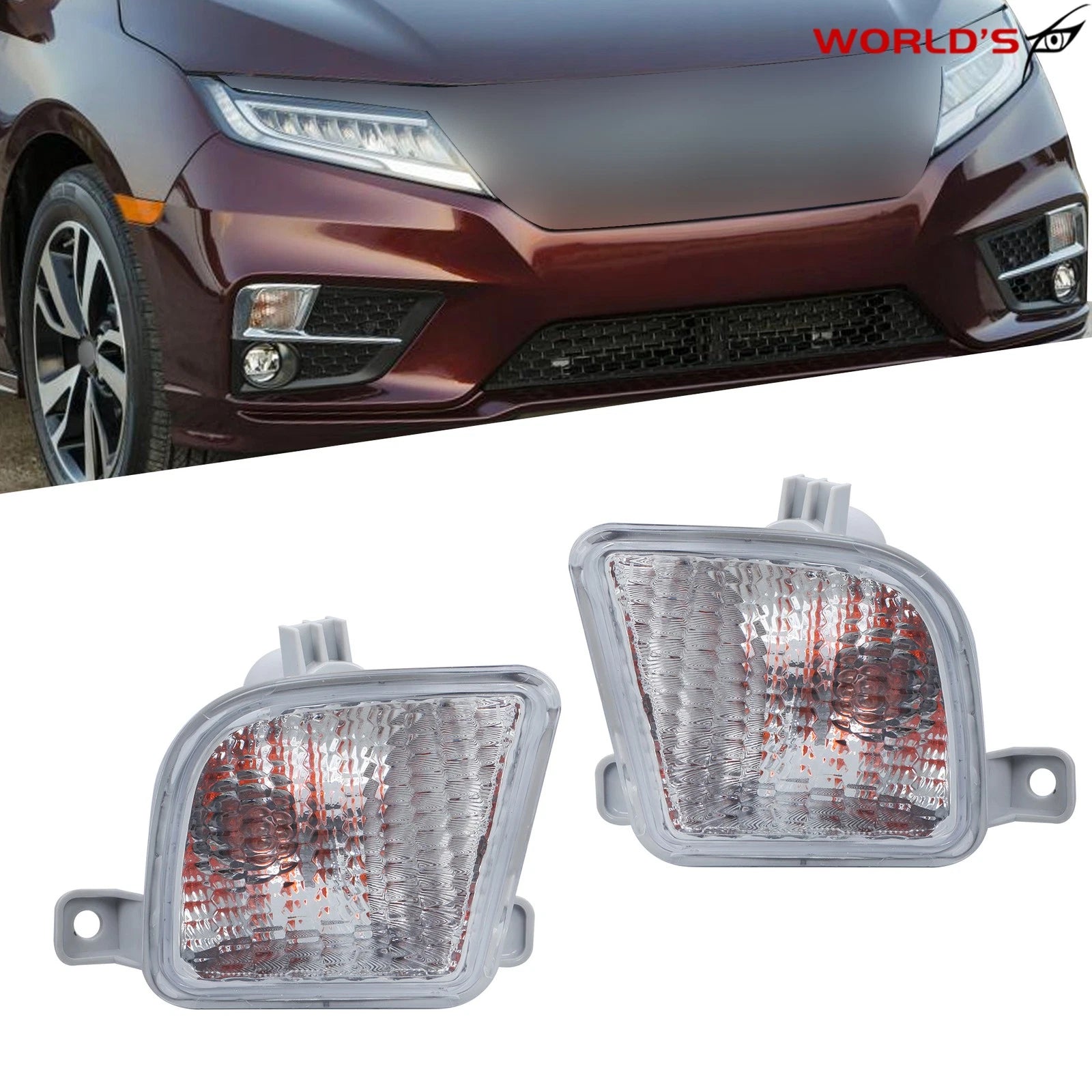 Turn Signal Light Set for Honda Odyssey, Passport (2018–2021) Halogen