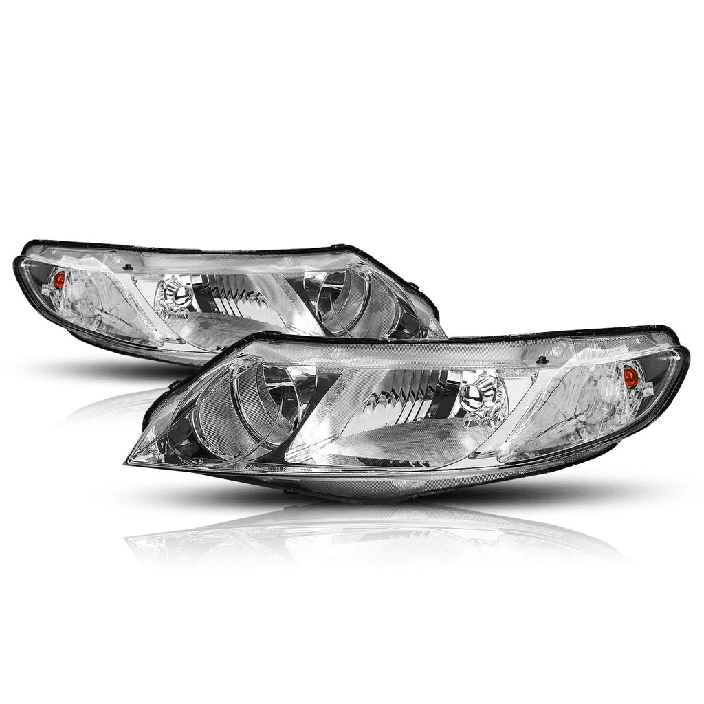 Chrome Housing Headlight Set for Honda Civic Sedan (2006–2011)