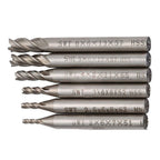 End Mill Drill Bit Tool Set of 4 (2-6mm) 4 Flute