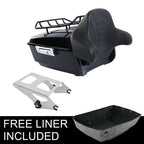 Trunk Mount Backrest for Harley Touring Road King Street Glide (2014–2026)