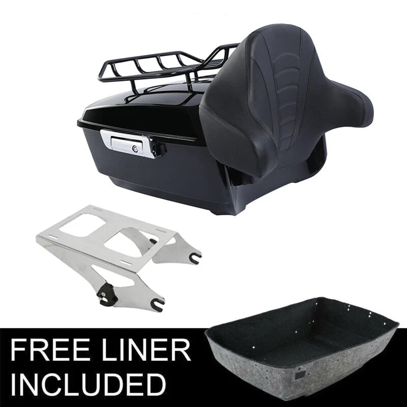 Trunk Mount Backrest for Harley Touring Road King Street Glide (2014–2026)