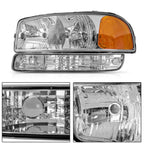 Set of 2 Halogen Headlights for GMC (1999–2007) and Yukon (2000–2006)