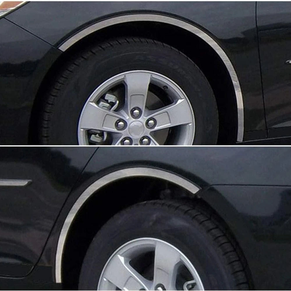 Luxury FX Chrome Fender Trim Kit Long for 2013–2015 Chevy Malibu (4pc)