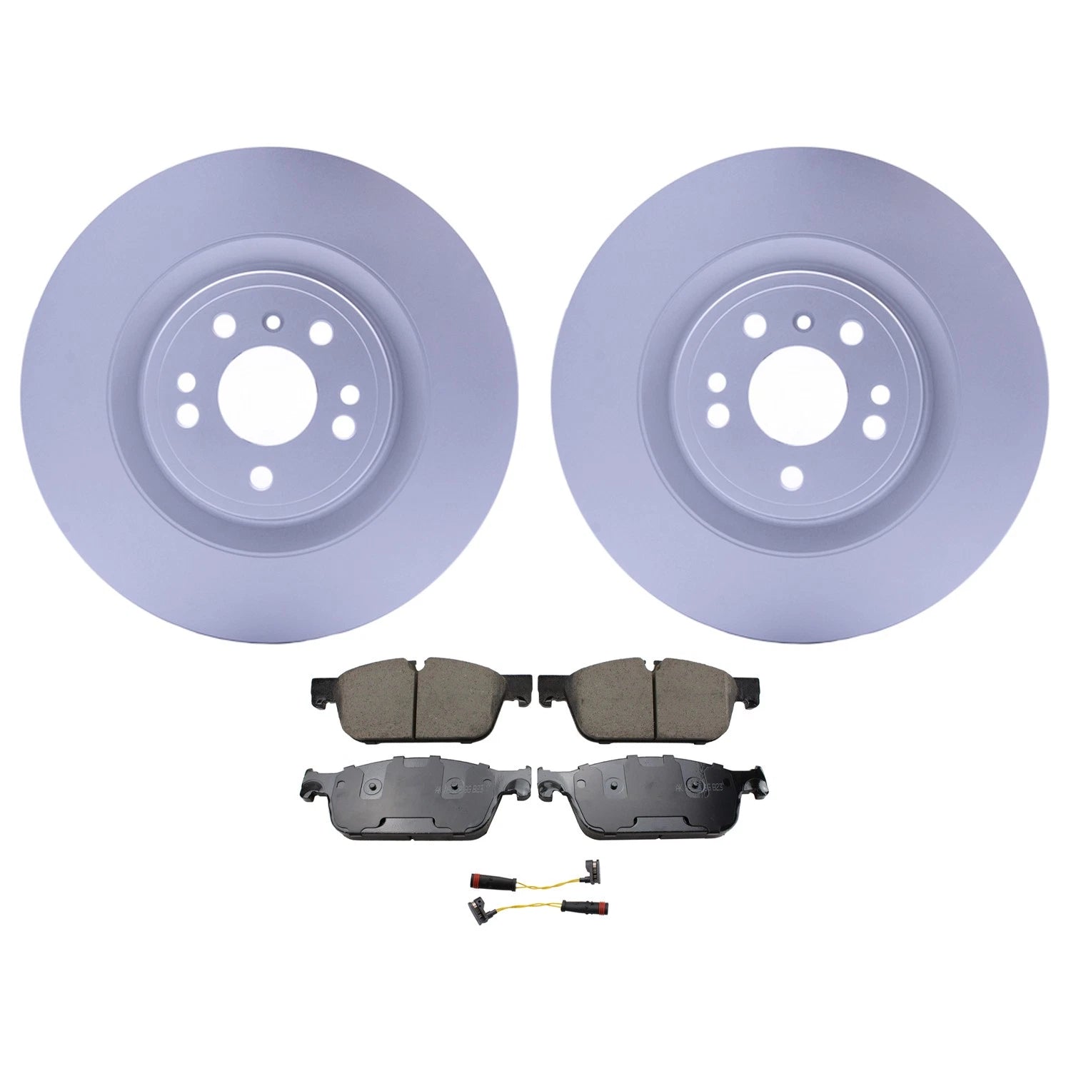 Front Rotors & Akebono EURO Ceramic Brake Pads Kit for Benz X166 GL450 (2013–2019)
