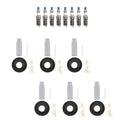 Set of 8 Denso Iridium Spark Plugs & NGK Coil Boots for Ford F-150 Mustang (5L V8)