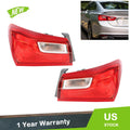 Tail Light Set for Chevrolet Malibu (2016–2021) Rear Outer Halogen Lamps