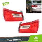 Tail Light Set for Chevrolet Malibu (2016–2021) Rear Outer Halogen Lamps