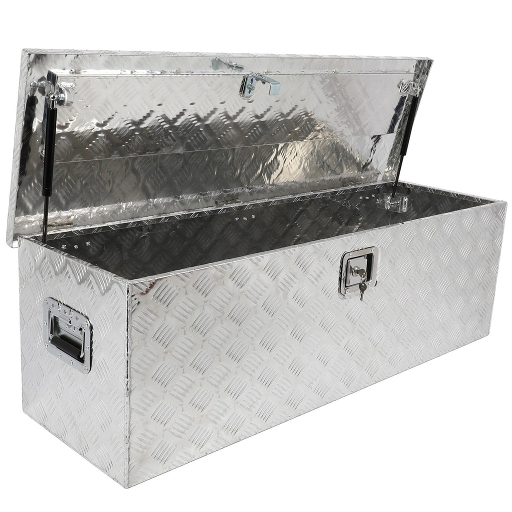 48" Aluminum Tool Box for Truck Pickup Trailer Flatbed Storage