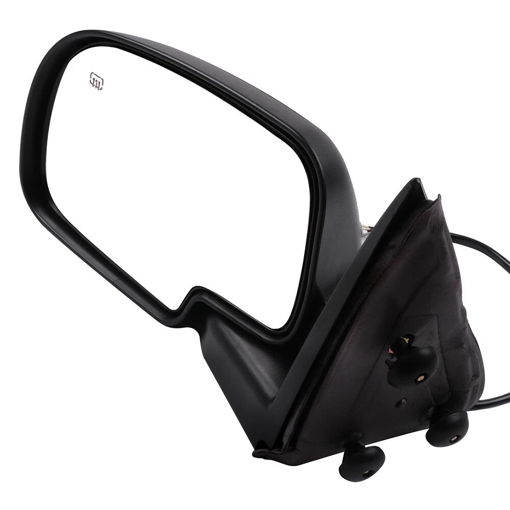 Set of 2 Power Heated Black Side Mirrors for Chevy GMC Yukon (2000-2002)
