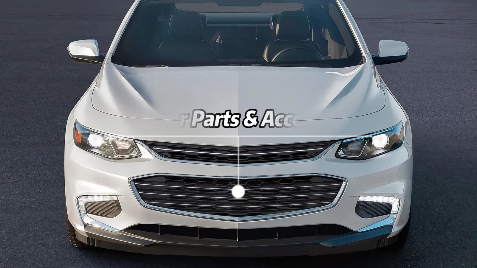 Chrome Front Bumper Grille for Chevrolet Malibu (2016–2018)