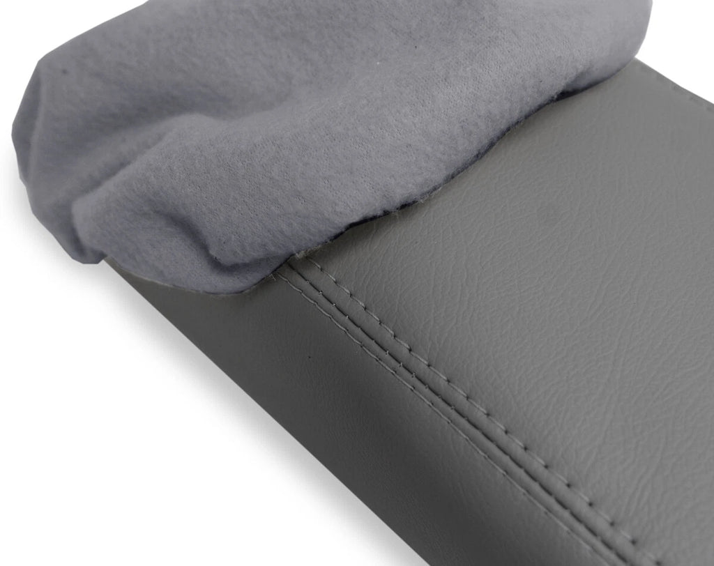 Fleece Console Lid Armrest Cover for Jeep Compass (2017–2020) Gray