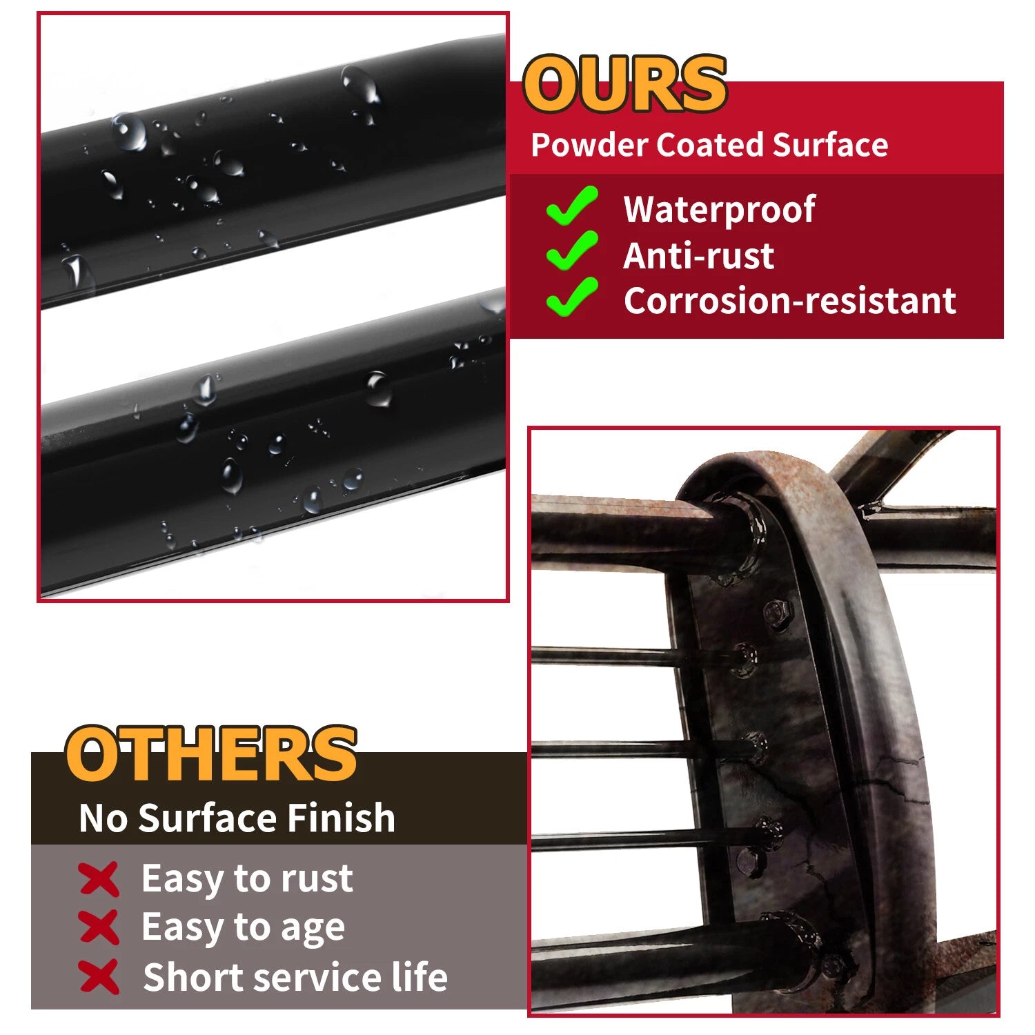 Bumper Grille Brush Guard for Ford Escape (2001-2007) Black