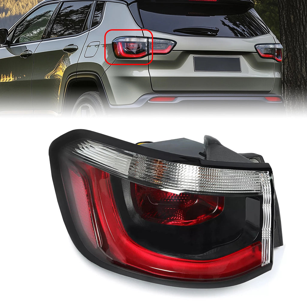 Left Driver Side Rear Tail Light for Jeep Compass (2017–2020)