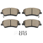 Front Ceramic Brake Pads w/Hardware for Ford Transit-250 (2015–2020)