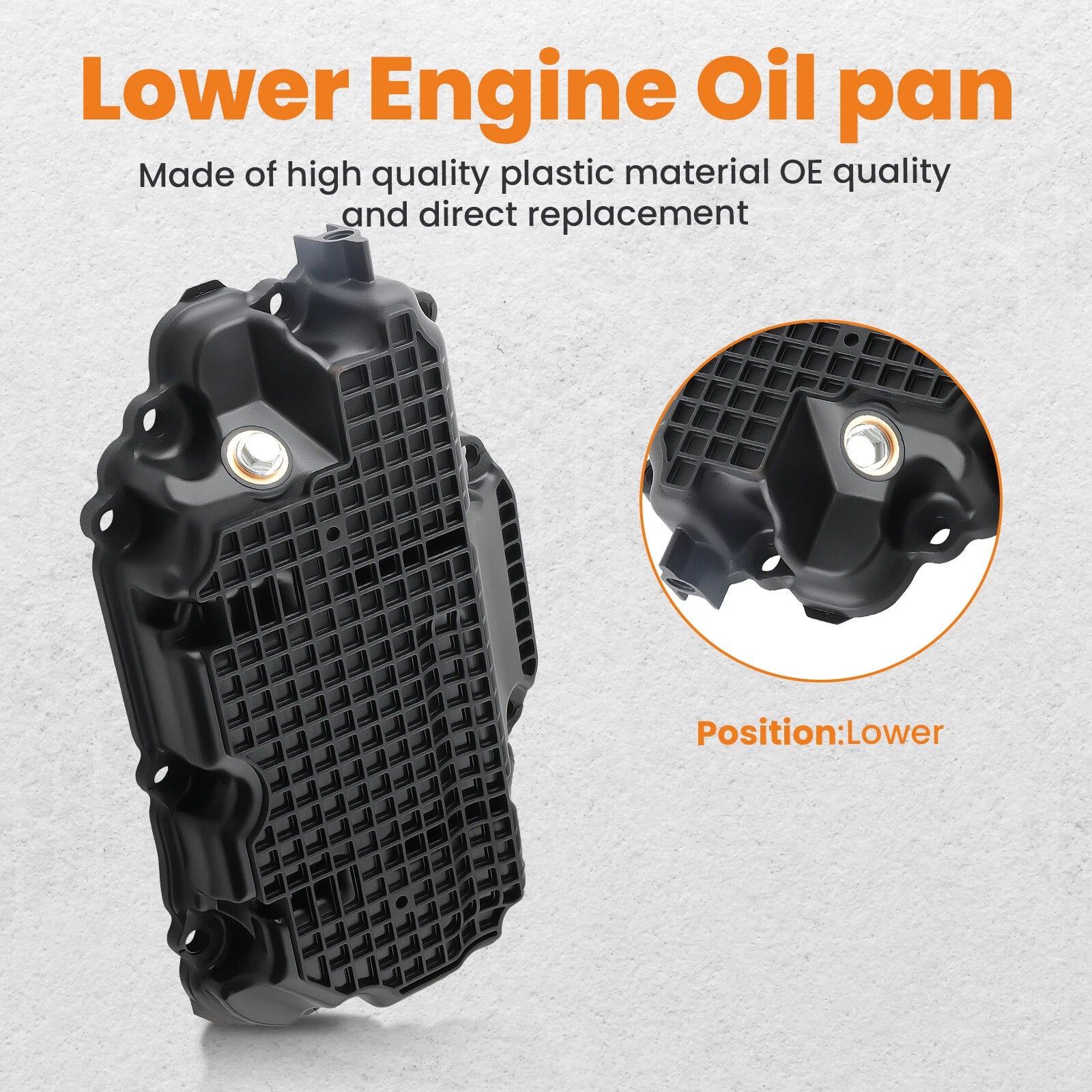 Engine Oil Pan for Infiniti Q50 Q60 (2016–2021) AWD 3.0L