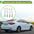 Exterior Door Handle Cover Trim for Hyundai Sonata (2011-2015) Silver Tone